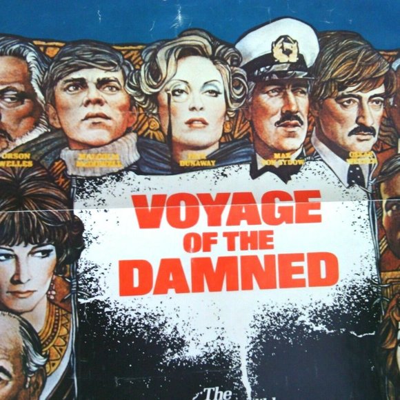 Vintage British Film Poster Voyage of the Damned Original Movie Poster Cruise UK - Picture 14 of 16
